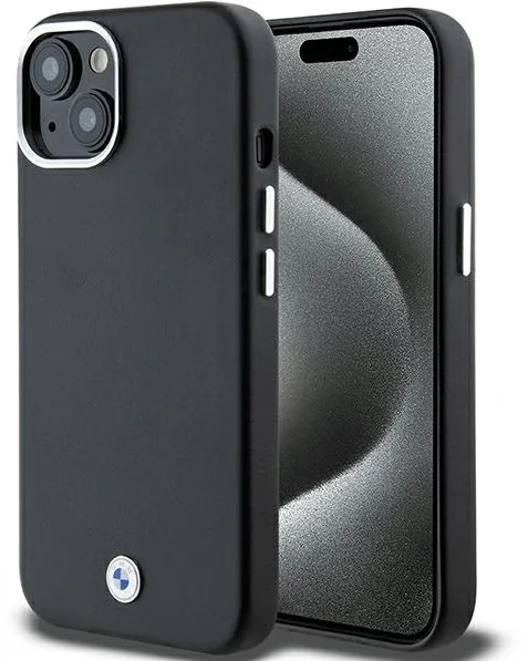 BMW Signature Wrapped Metal MagSafe Case for iPhone 15/14/13 - Black