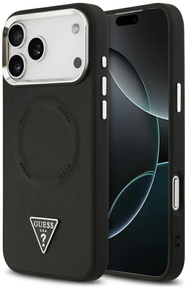 Guess Triangle Logo MagSafe case for iPhone 17 Pro - black