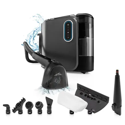 ETA ETA721490000 STEAM&CLEAN Multipurpose steam cleaner, Working radius 8 m, 2000 W, Black