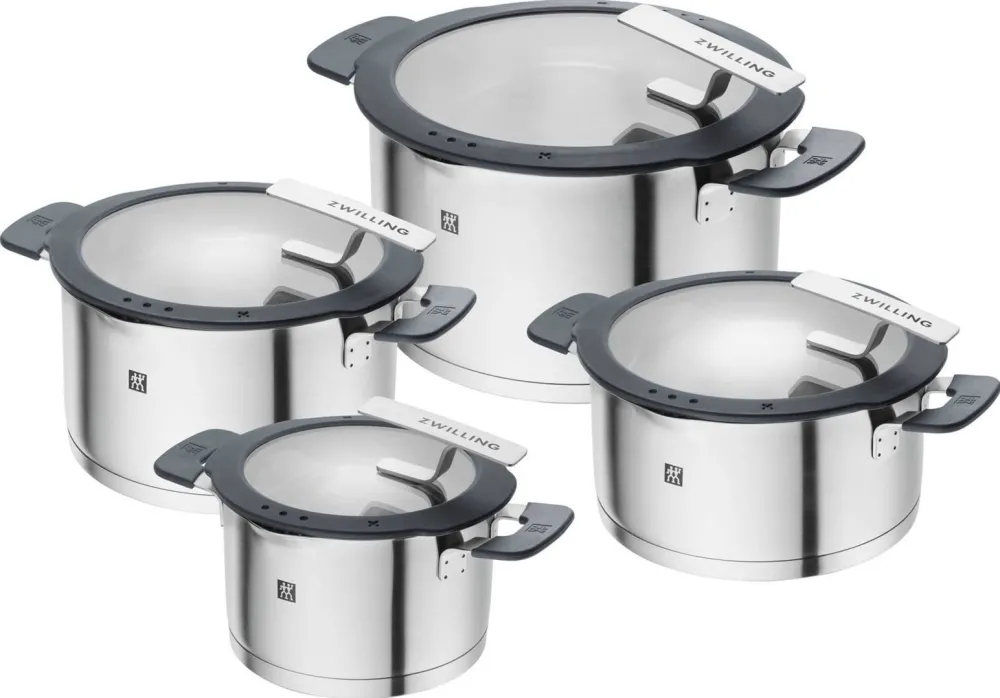 ZWILLING SIMPLIFY 66870-004-0 Pots set Stainless steel 4 pcs. Silver Black