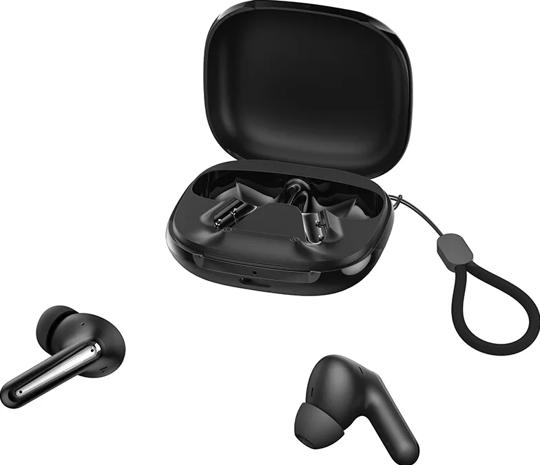 XO Bluetooth earphones G53 TWS black ANC + ENC with stand