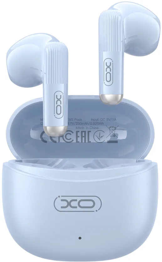 XO Bluetooth earphones G62 TWS blue