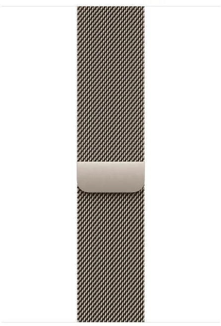 AW BAND 46MM MILANESE NATURAL S/M