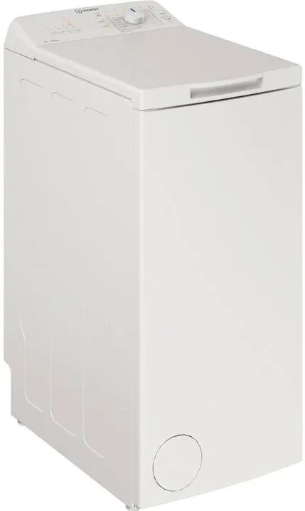 INDESIT Masina de spalat rufe cu incarcare verticala BTWL60400EE/N, 6 kg, 1000 rpm, Clasa C, Display LED, Turn&Go, Alb