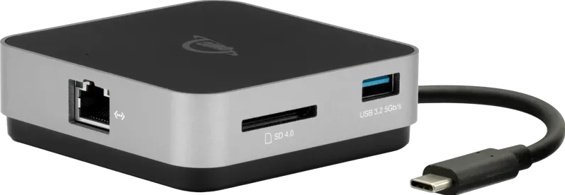 Docking Station OWC OWC Dock USB-C Travel Dock E 6-Port Travel Dock 100W- Space Gray (ethernet)