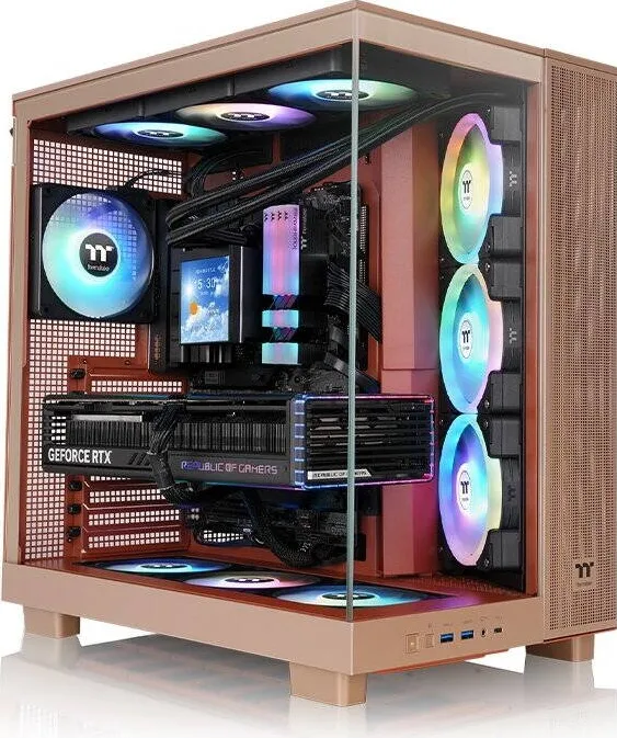 Carcasa PC Thermaltake View 380 XL TG ARGB (grey, tempered glass x 2)