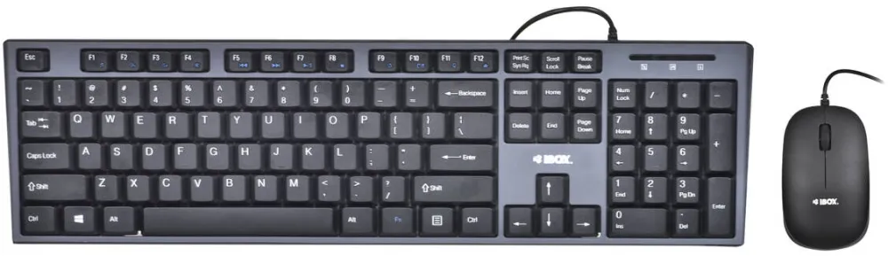 Kit Periferice IBOX Keyboard + mouse Set IBOX IKMS606 (USB 2.0; (US); black color; Optical; 800 DPI)