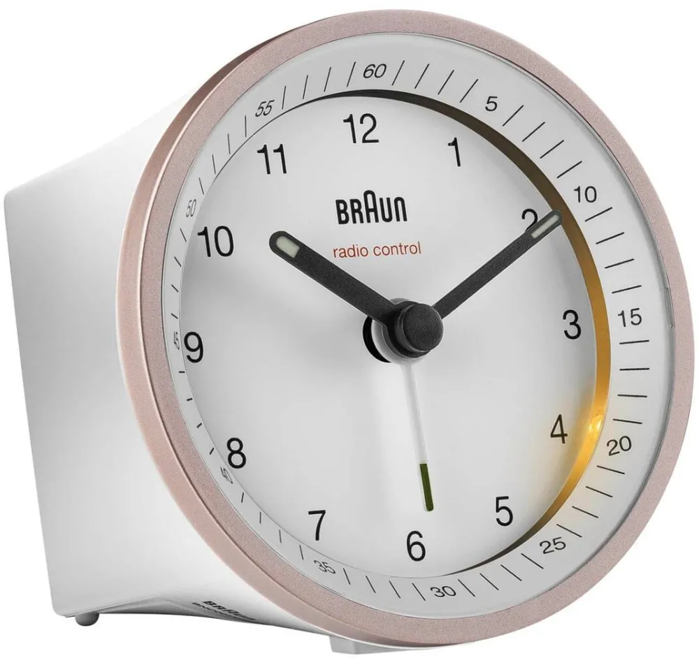BRAUN Ceas de Birou BC 07 PW-DCF pink/white
