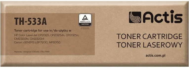 Toner imprimanta ACTIS COMPATIBIL TH-533A for HP printer; HP 304A CC533A, Canon CRG-718M replacement; Standard; 3000 pages; magenta