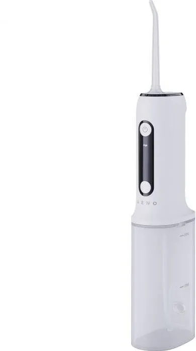 AENO Irigator bucal ADI0001, 3 niveluri de intensitate, 4 moduri de curatare, 2200 mAh, Alb
