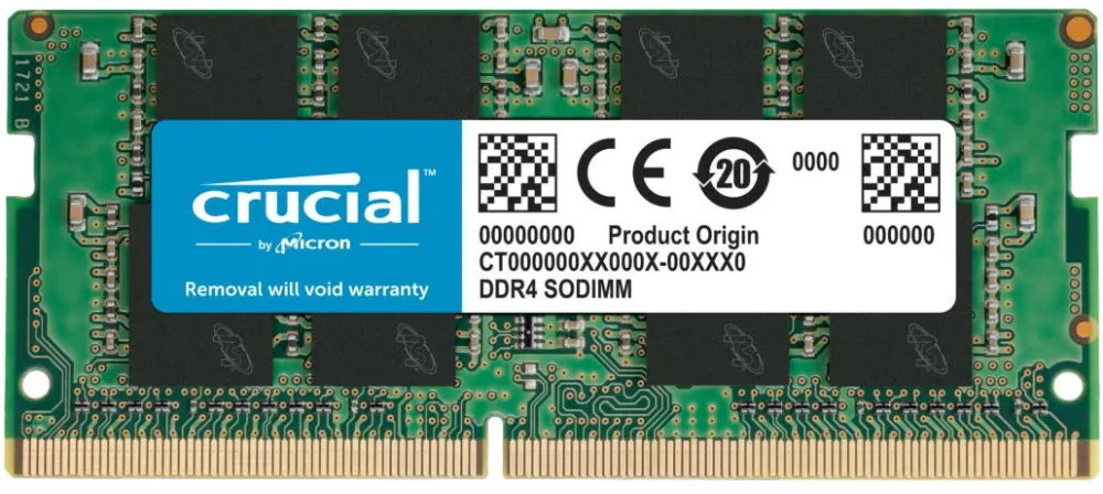 Memorie Laptop Crucial DDR4 - module - 16 GB - SO-DIMM 260-pin - 3200 MHz / PC4-25600 - unbuffered - TAA Compliant