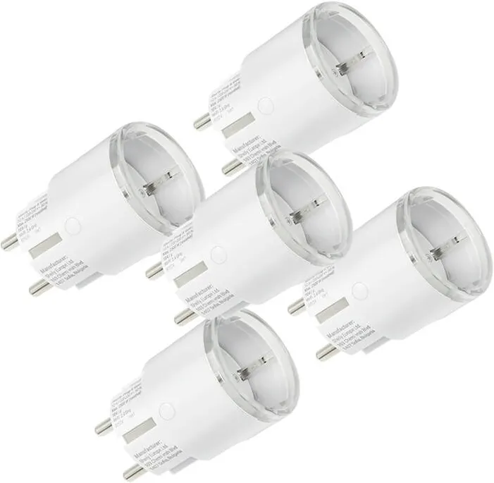 Shelly Set of 5 Shelly Plug S MTR Gen3 Smart Outlet (Black)
