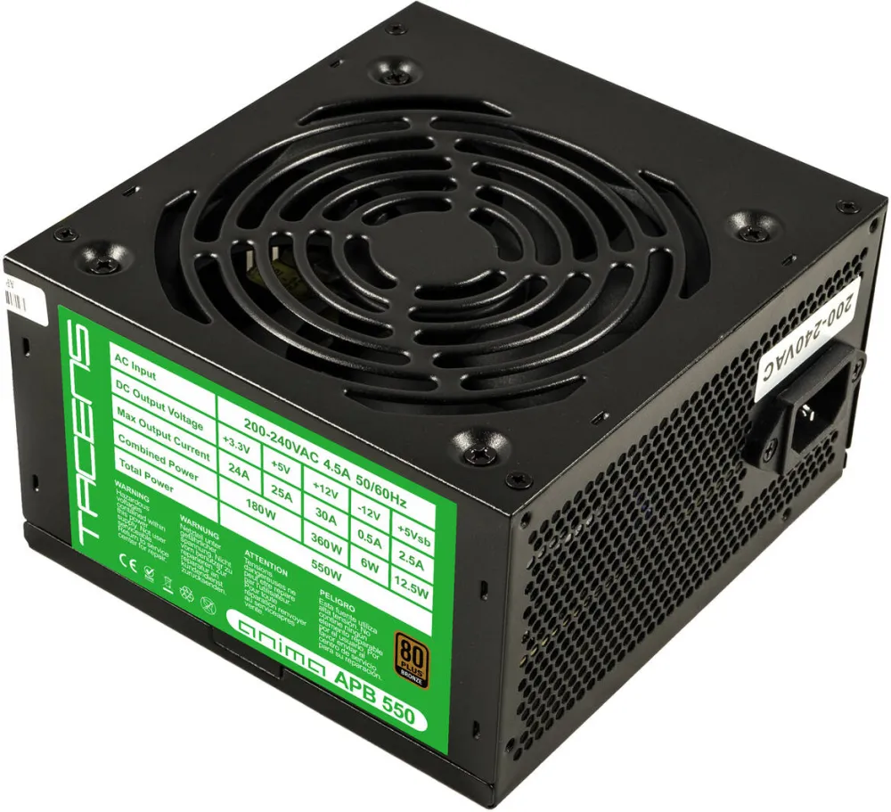 Sursa PC TACENS APB550, 80+, 550 W Black