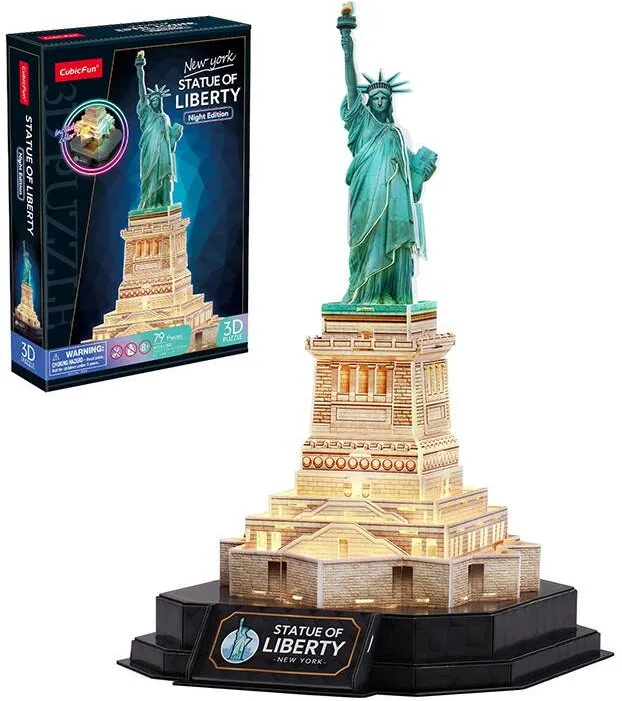 Puzzle Cubic Fun Puzzles 3D LED Statue of Liberty (night edition)