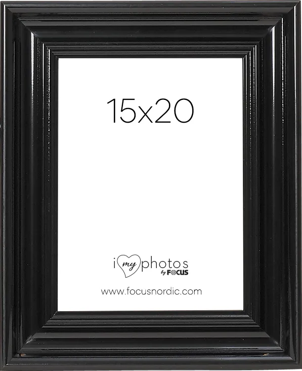Rama foto FOCUS Charleston Black 15x20
