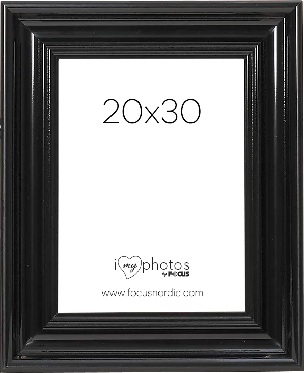 Rama foto FOCUS Charleston Black 20x30
