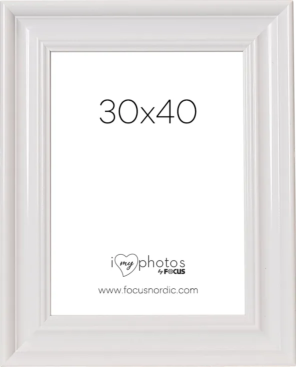 Rama foto FOCUS Charleston White 30x40