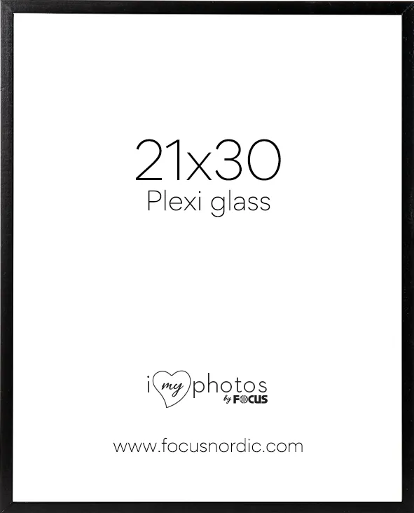 Rama foto FOCUS Soul Black 21x30 Plexi