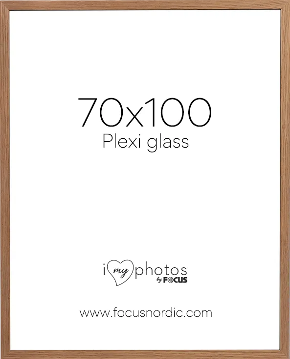 Rama foto FOCUS Soul Oak veneer 70X100 Plexi