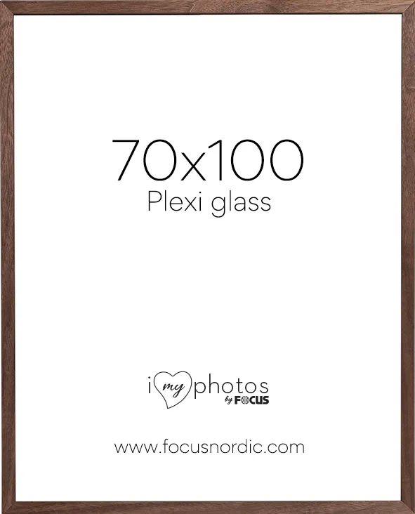 Rama foto FOCUS Soul Walnut veneer 70X100 Plexi