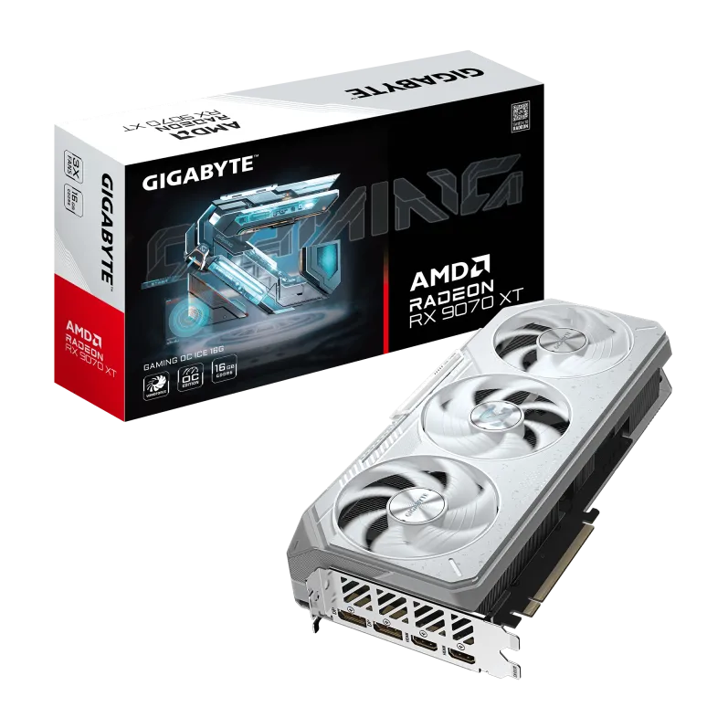Placa Video GIGABYTE GEFORCE RADEON RX 9070XT GM OC ICE
