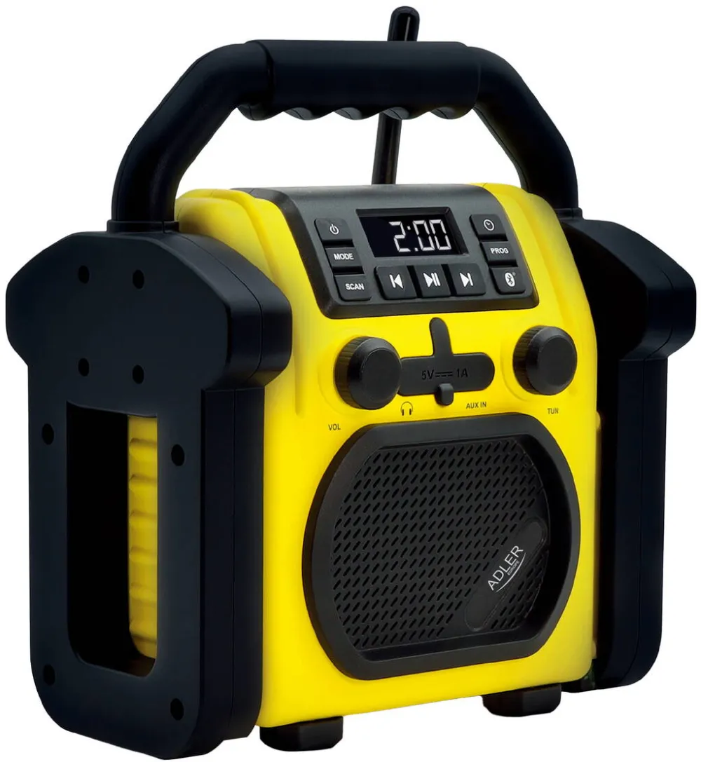 Adler AD 1911 Construction radio, Black/Yellow