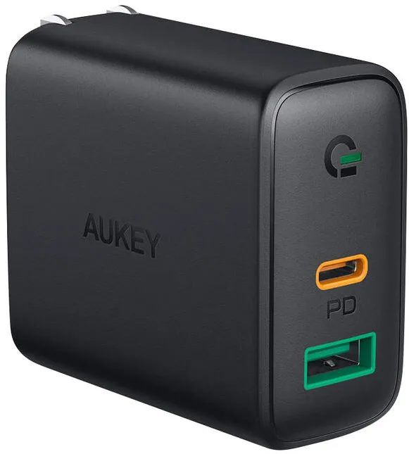 Aukey Incarcator Focus Duo Black