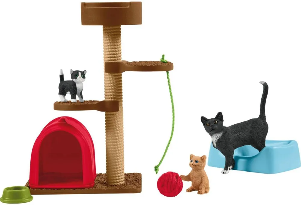 Schleich Jucarie Farm World 42501 Playtime for cute cats