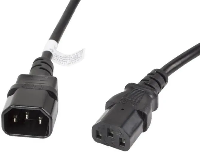 Cablu LANBERG Cablu IEC 320 C13 C14 3 m VDE negru