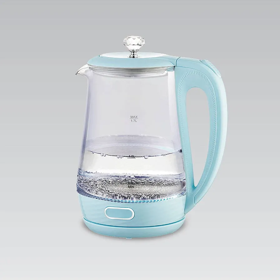 Maestro Fierbator electric din sticla Maestro MR-052-BLUE , albastru 1,7 L