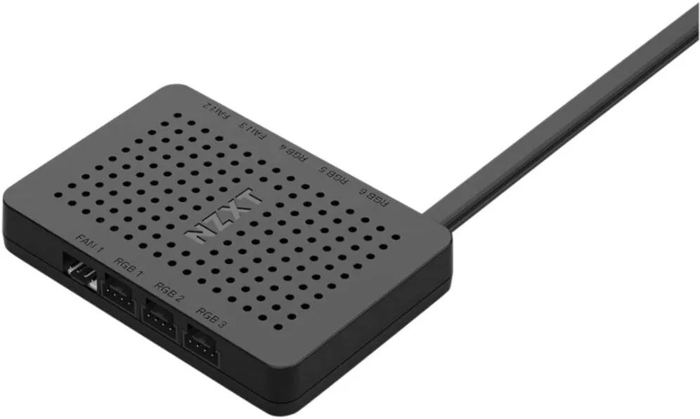 NZXT Controler LED pentru ventilator  v2 (negru, 6x canale RGB, 3x canale de ventilator)