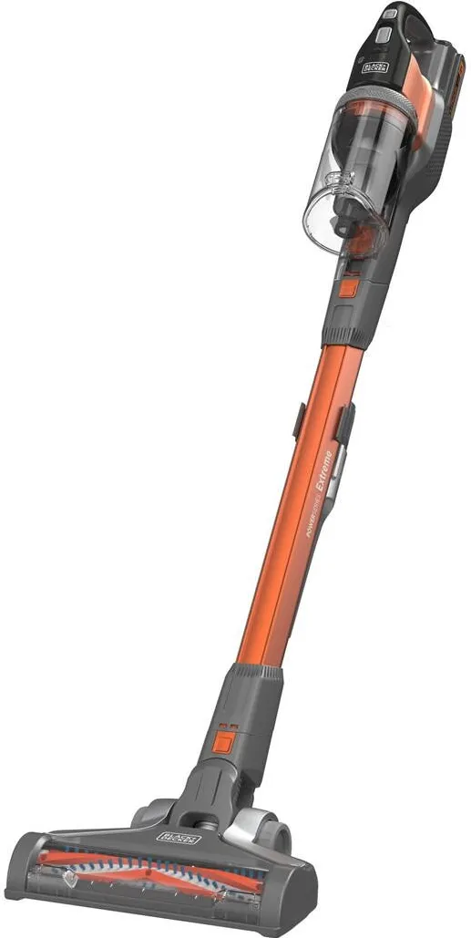 Aspirator Black & Decker BHFEV182C-QW stick vacuum/electric broom 2-in-1 stick Battery Dry Bagless Orange, Titanium 2 Ah
