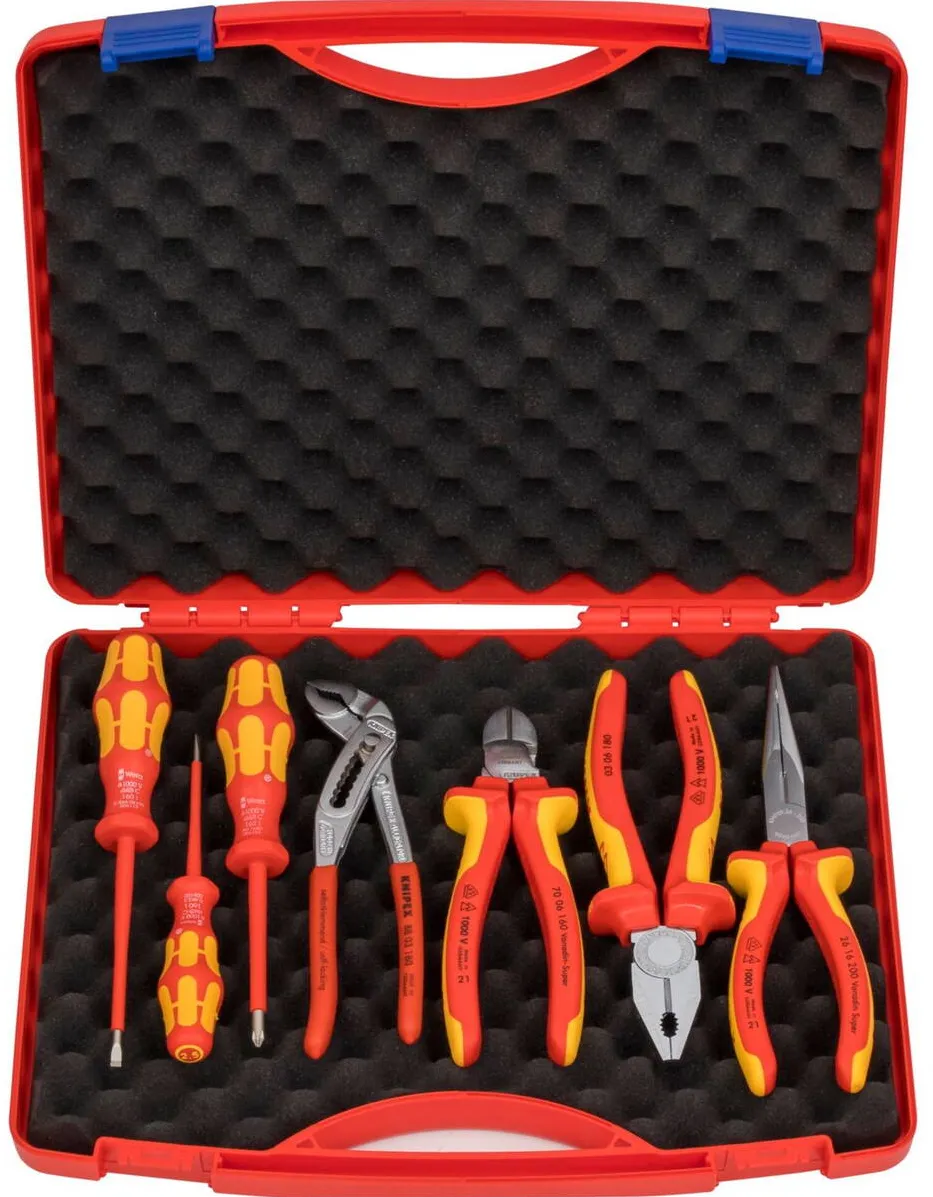 KNIPEX Tool Box  Red  Electro set 2