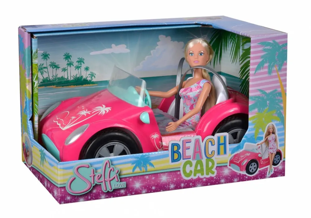 Papusa Simba Steffi Love Beach Car