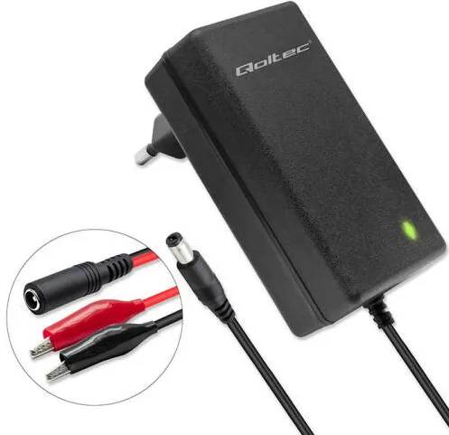 QOLTEC Charger for AGM GEL STD 6V 12V battery 1.5A