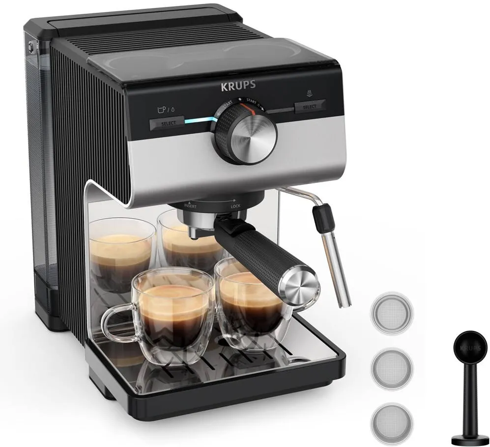 Espressor KRUPS Authentic+ XP384E10 coffee maker Semi-auto Espresso machine 2 L