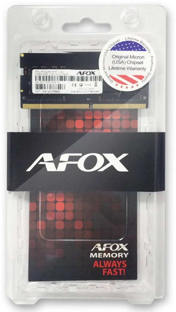 Memorie Laptop AFOX AFSD48FK1P SO-DIMM DDR4 8GB 2666MHZ