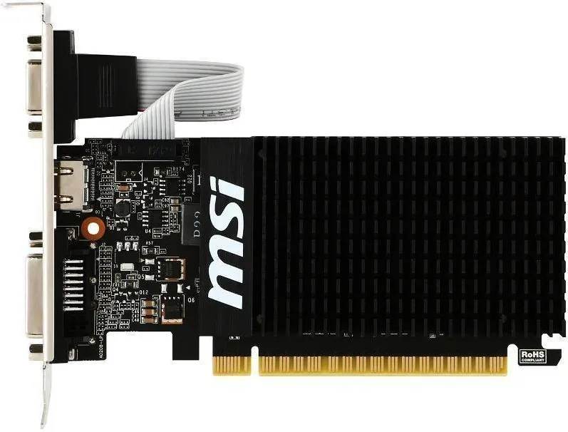 Placa Video MSI GeForce GT 710 Silent 2GB DDR3 64-bit Low Profile