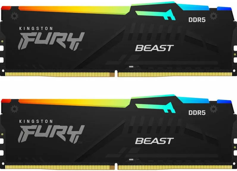Memorie RAM Kingston FURY Beast RGB 32DDR5 5200MHz CL40 Dual Channel Kit