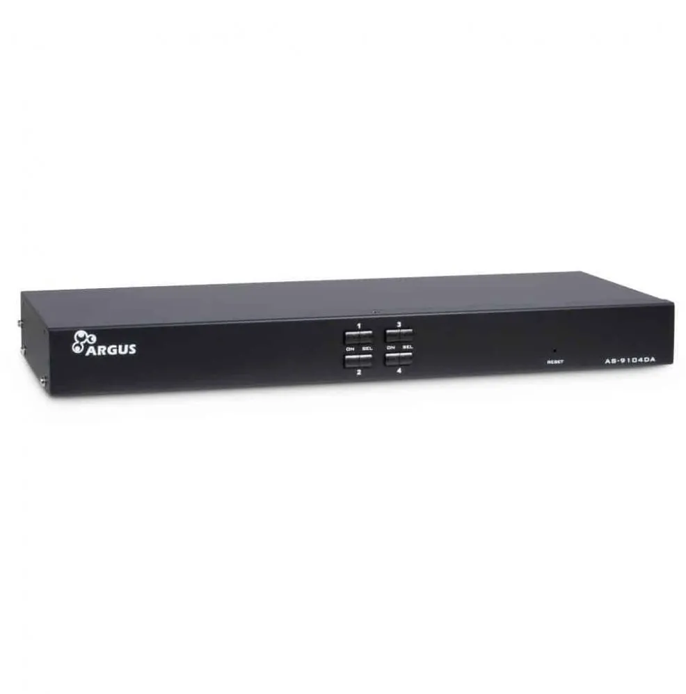 Switch Inter-Tech KVM-AS-9104DA RackmountDVI,4xDVI/USB/Audio retail