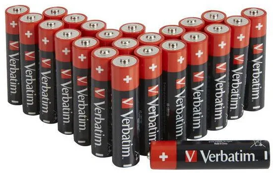 Baterii VERBATIM AA (R6), 1.5V alcalina, 24 buc., "49505"