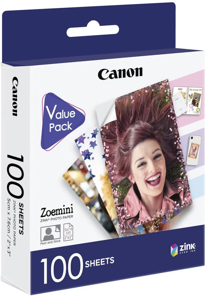 Hartie Foto Canon ZP-2030 ZINK 5 x 7.5 cm (100 coli)