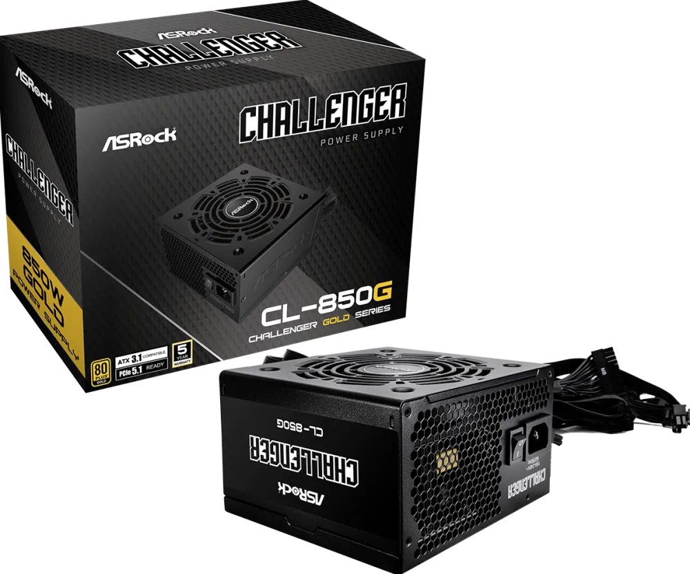 Sursa PC ASRock CHALLENGER, 80+ Gold, 850W