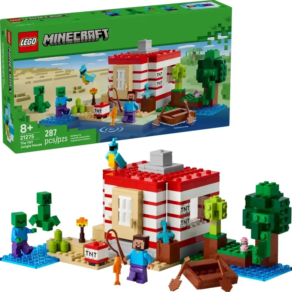 LEGO Minecraft - Casa din Jungla cu TNT