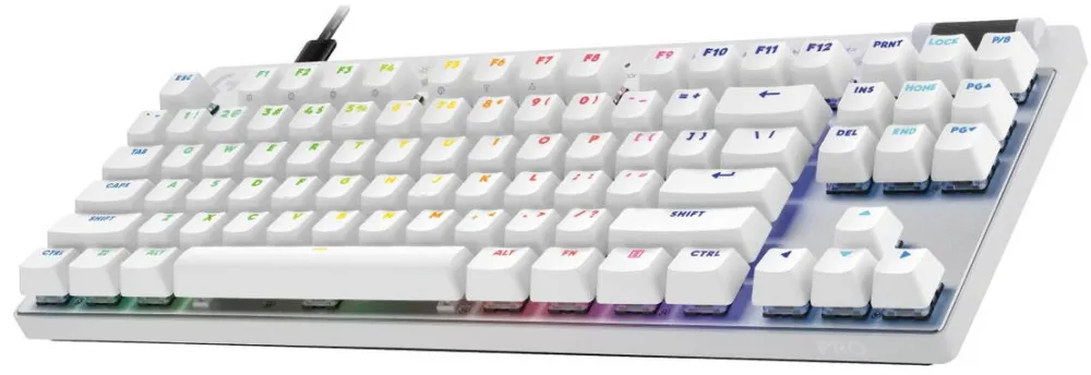 Tastatura LOGITECH Gaming Mecanica G PRO X TKL Rapid Pink Magnetic Analog Switch, USB, iluminare RGB (Alb)