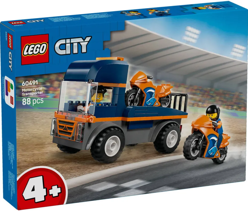LEGO CITY 60491 Motorcycle Transporter