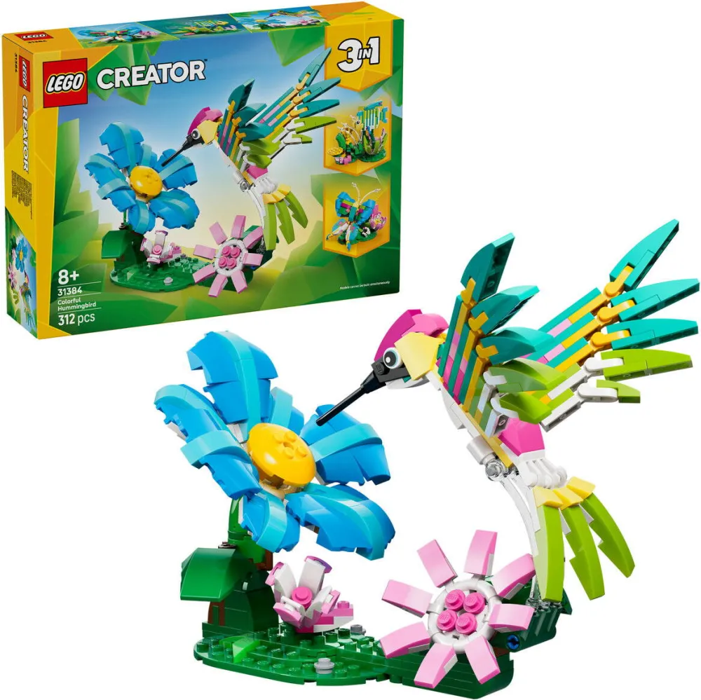 LEGO CREATOR 3 IN 1 31384 Wild Animals: Colorful Hummingbird