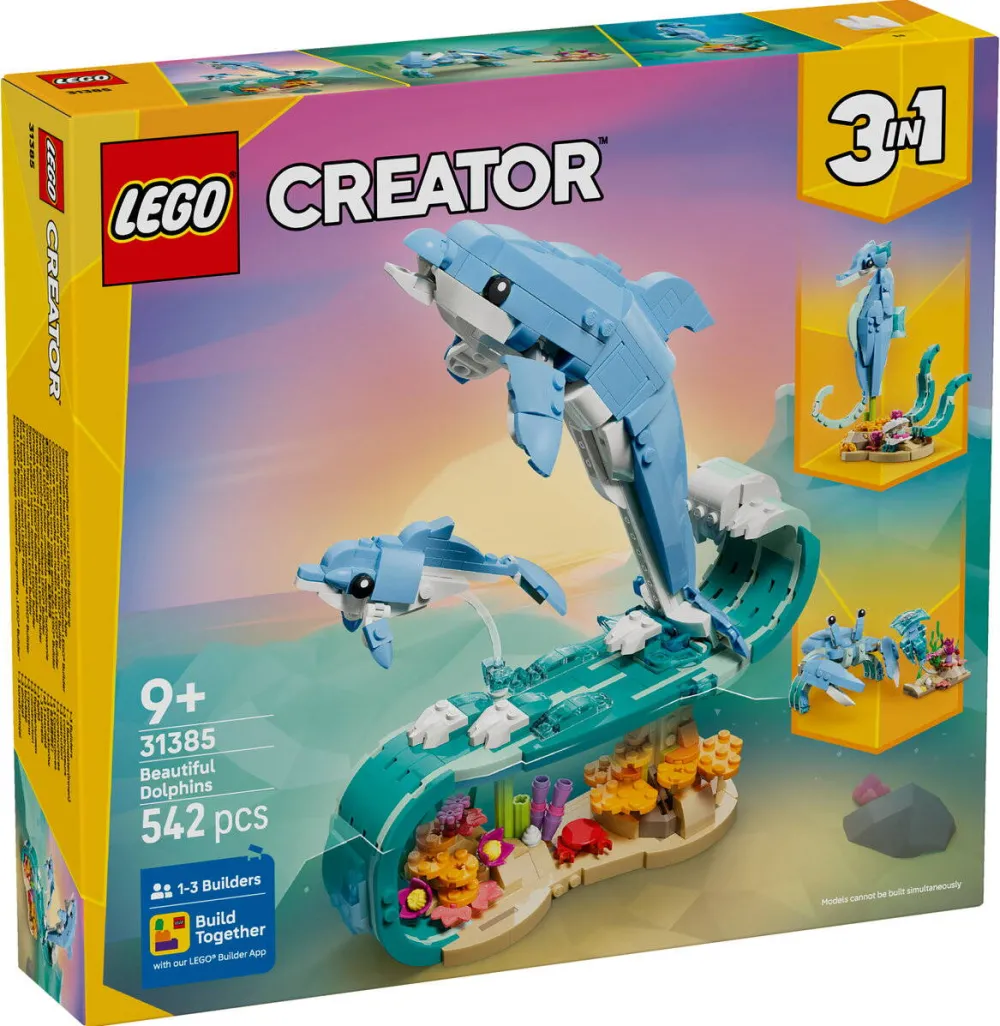 LEGO CREATOR 3 IN 1 31385 Sea Animals: Beautiful Dolphins