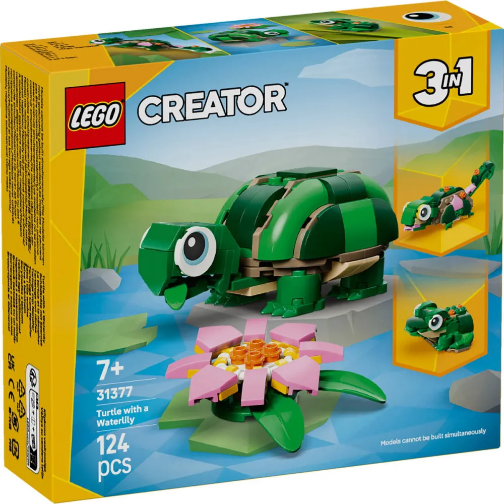 LEGO CREATOR 3 IN 1 31377 Turtle with a Water Lily Flower