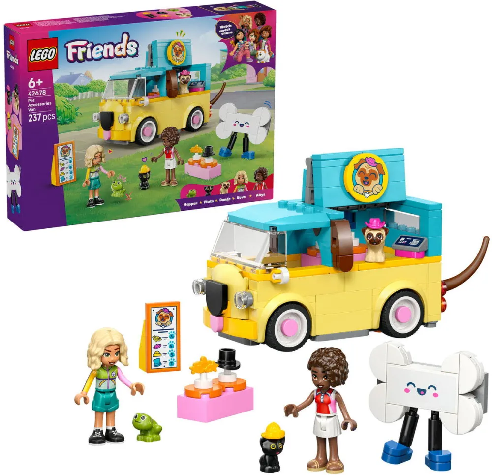 LEGO Friends 42678 Furgoneta cu accesorii pentru animale de companie